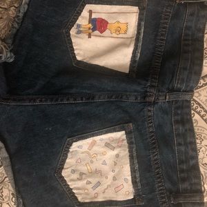 Hand painted shorts